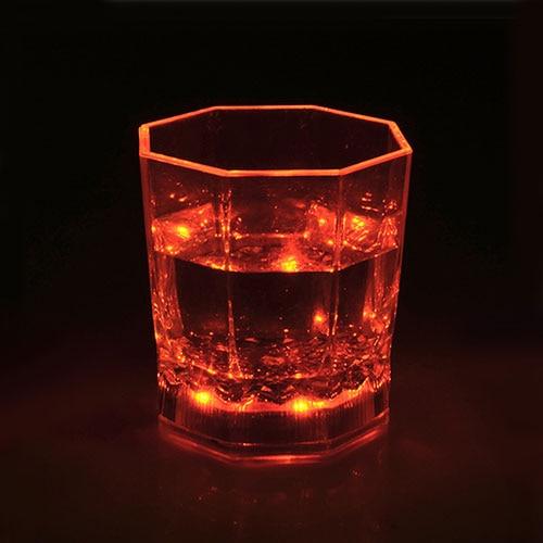 Flashing Octagonal Scotch glass cup