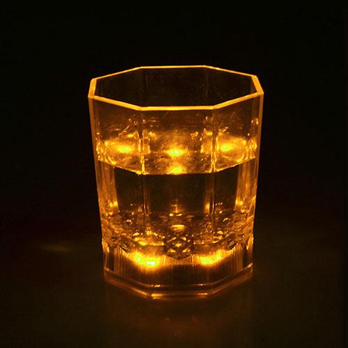 Flashing Octagonal Scotch glass cup