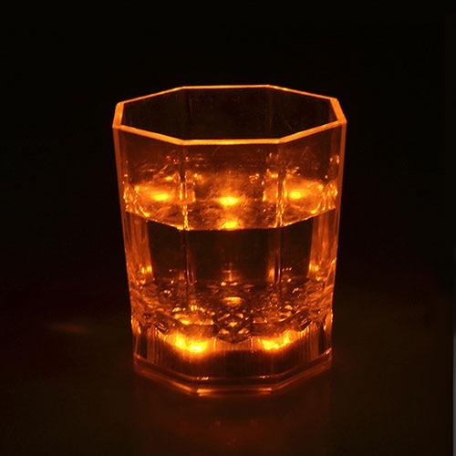 Flashing Octagonal Scotch glass cup