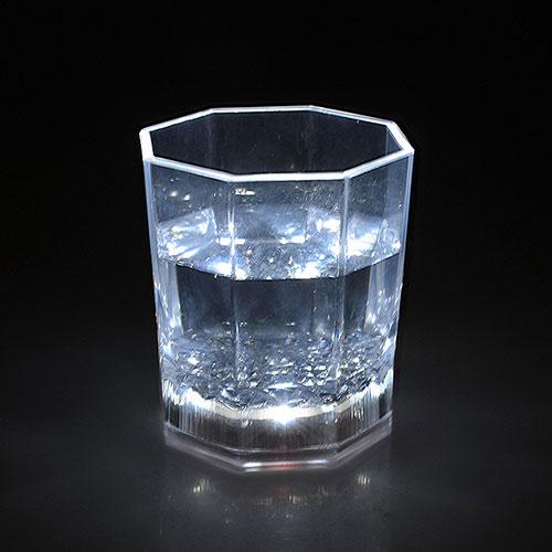 Flashing Octagonal Scotch glass cup