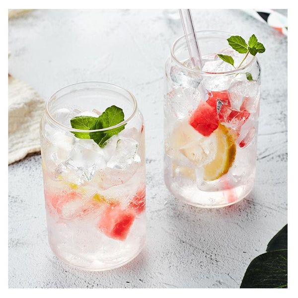 Straw Dessert Shake Glass Cup