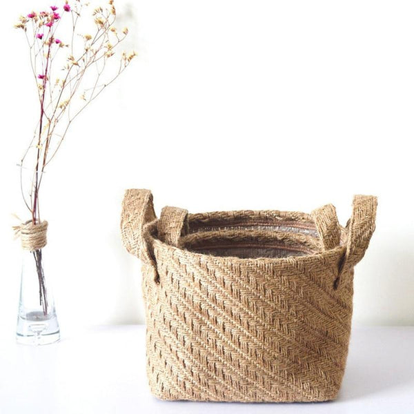 Jute Woven Storage Basket