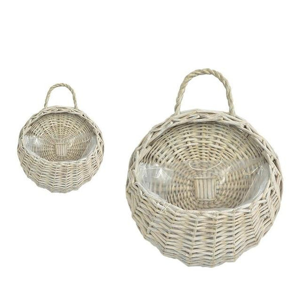 Wall Hanging Natural Wicker Flower Basket