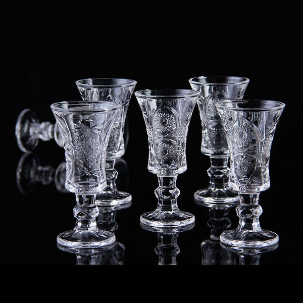 6 White wine Glass Cup