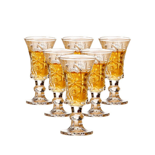 6 White wine Glass Cup