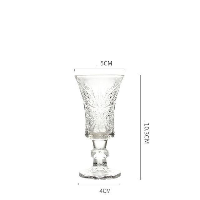 6 White wine Glass Cup