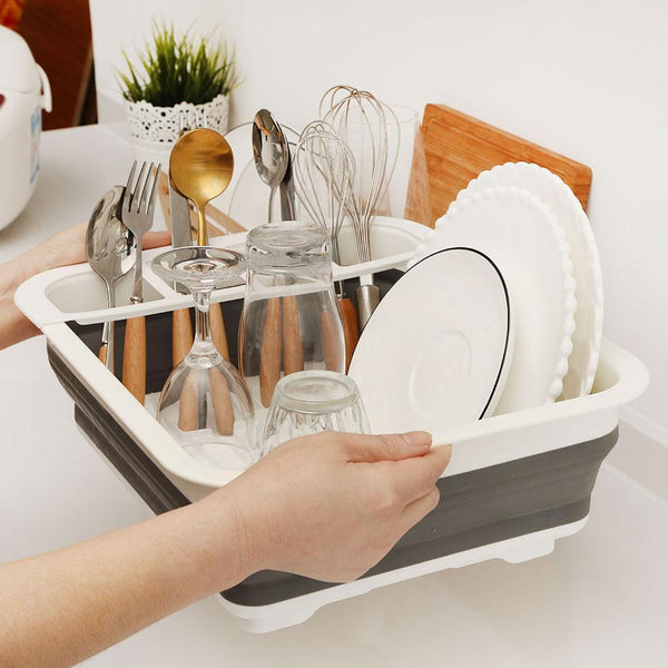 Foldable Dish Rack Kitchen Storage