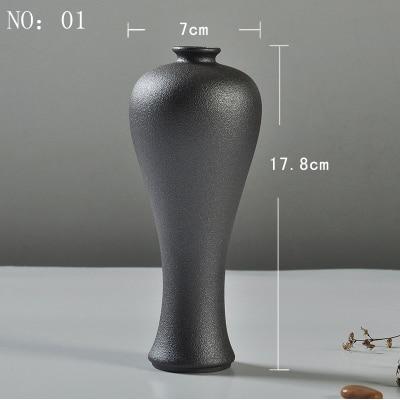 Modern Ceramic Vase creative black Tabletop