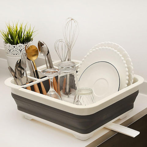 Foldable Dish Rack Kitchen Storage