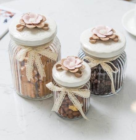 European Ceramic Chocolate Sealed Jar