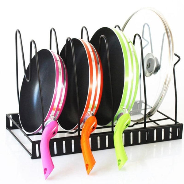 Kitchen Organizer Pan Cutting Dishes Rack