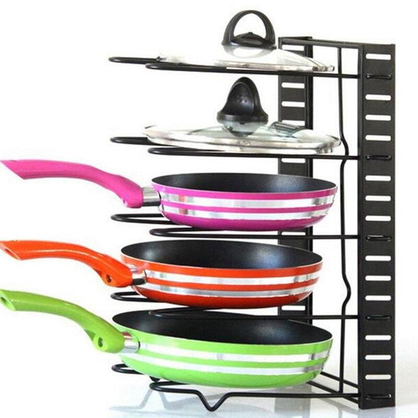 Kitchen Organizer Pan Cutting Dishes Rack