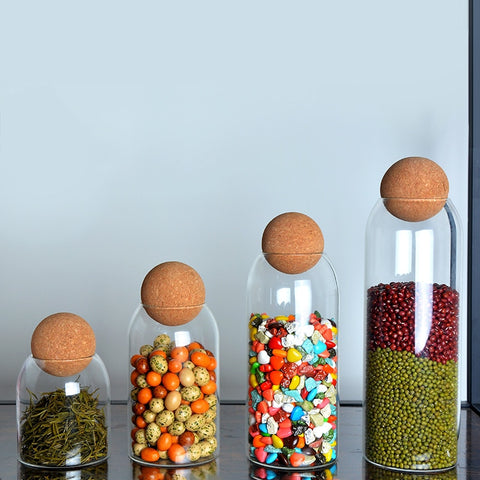 Ball cork lead-free glass bottle