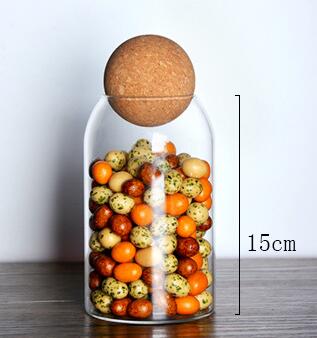 Ball cork lead-free glass bottle