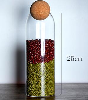 Ball cork lead-free glass bottle