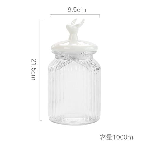 Simple deer sealed jar animal cute candy